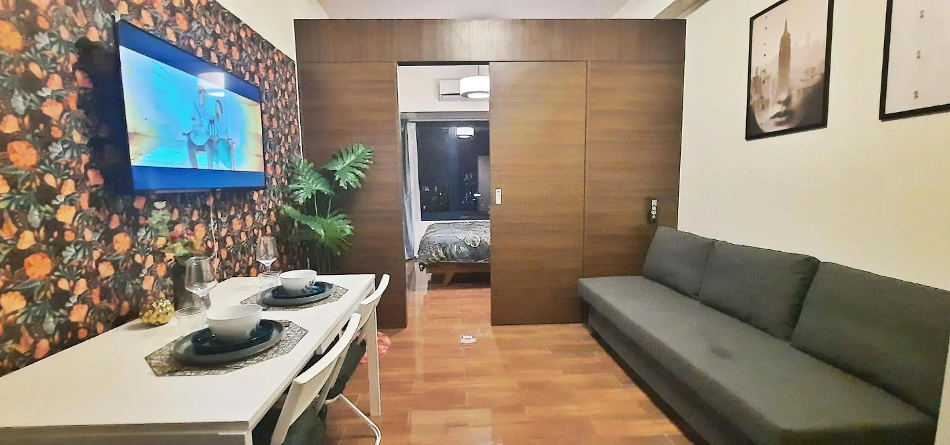 Aparthotel City Skyline View 53F-Air Residences Manila Filipíny